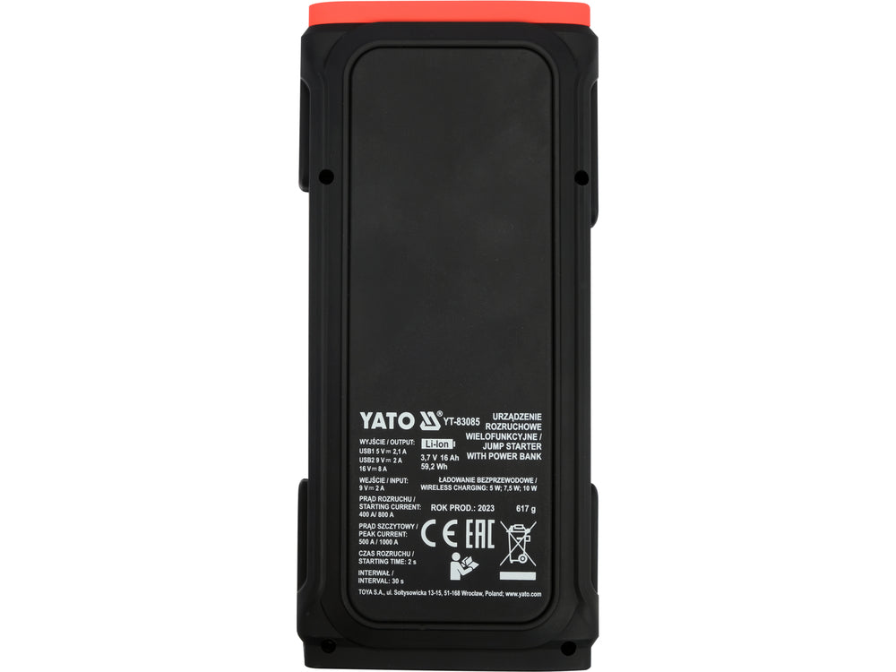 Powerbank Partidor 16000 mah Usb C - Yato