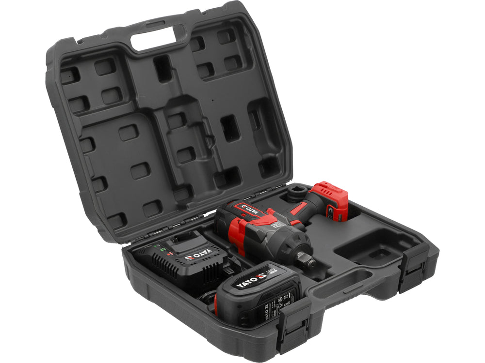 Llave Impacto Inalámbrica Brushless 2400nm 3/4" 18V 6Ah - Yato